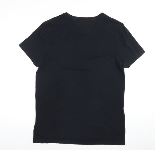 Tommy Hilfiger Men's Black Crew Neck T-Shirt M