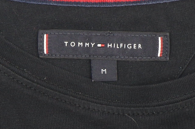 Tommy Hilfiger Men's Black Crew Neck T-Shirt M