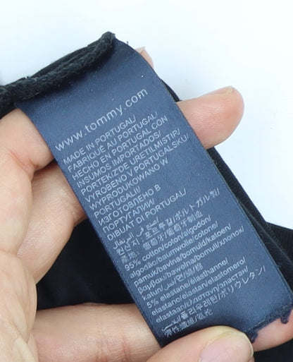 Tommy Hilfiger Men's Black Crew Neck T-Shirt M