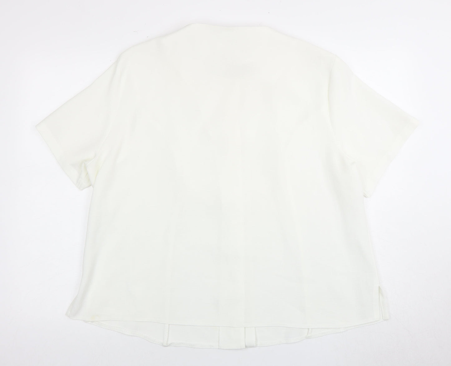 Womens UK Size 22 Honor Millburn White Classic Button-Up