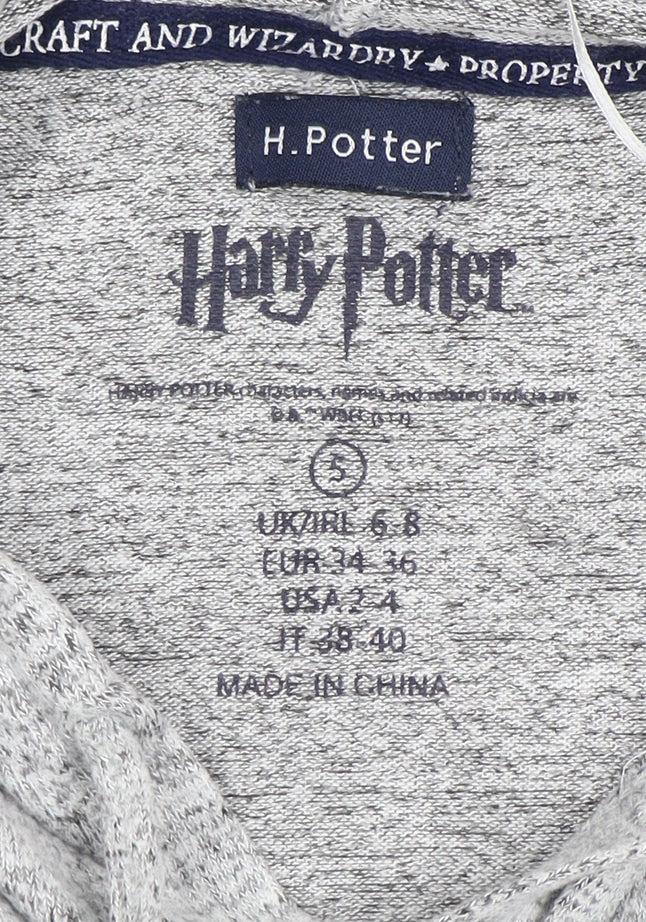 H. Potter Grey Women's Pullover Hoodie Size 6,8