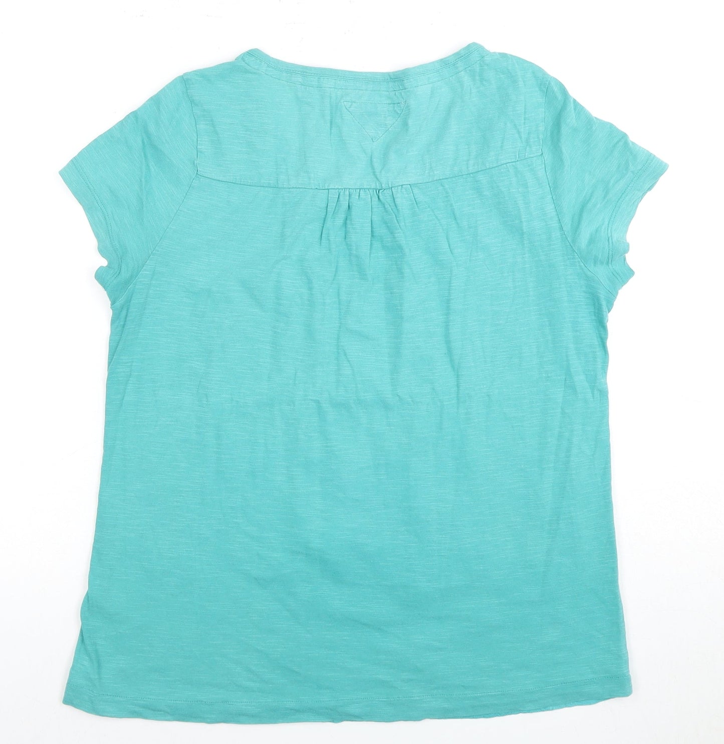 Womens UK Size 12 Debenhams Blue Basic T-Shirt