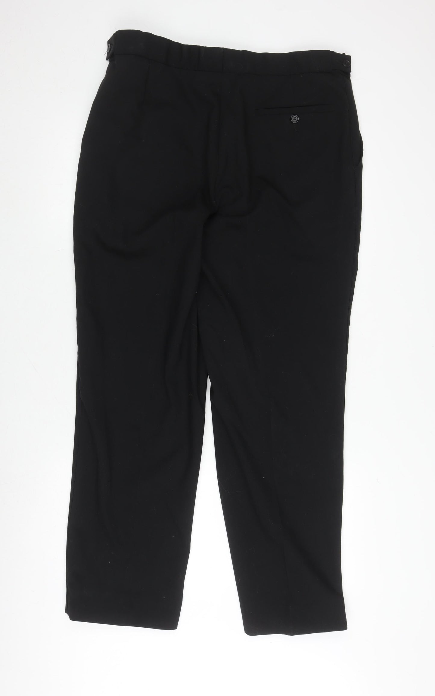 Moss Bros Men's Black Trousers Size 36 Business