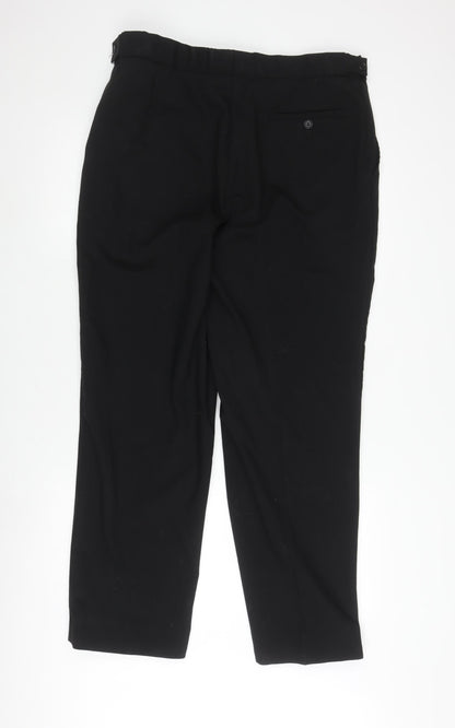 Moss Bros Men's Black Trousers Size 36 Business
