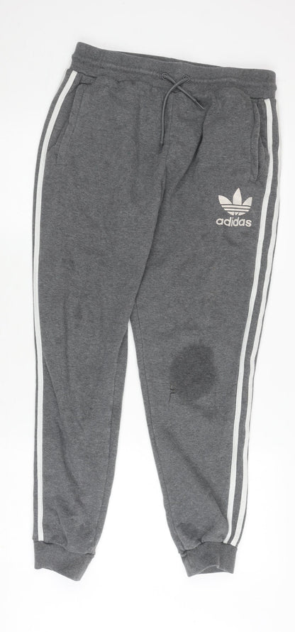 Adidas Men’s Grey Joggers XL for Gym & Training