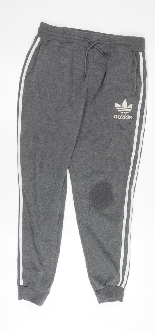 Adidas Men’s Grey Joggers XL for Gym & Training
