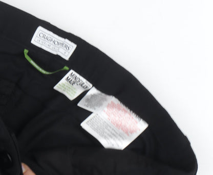 Craghoppers Women Black Cotton Trousers Size S