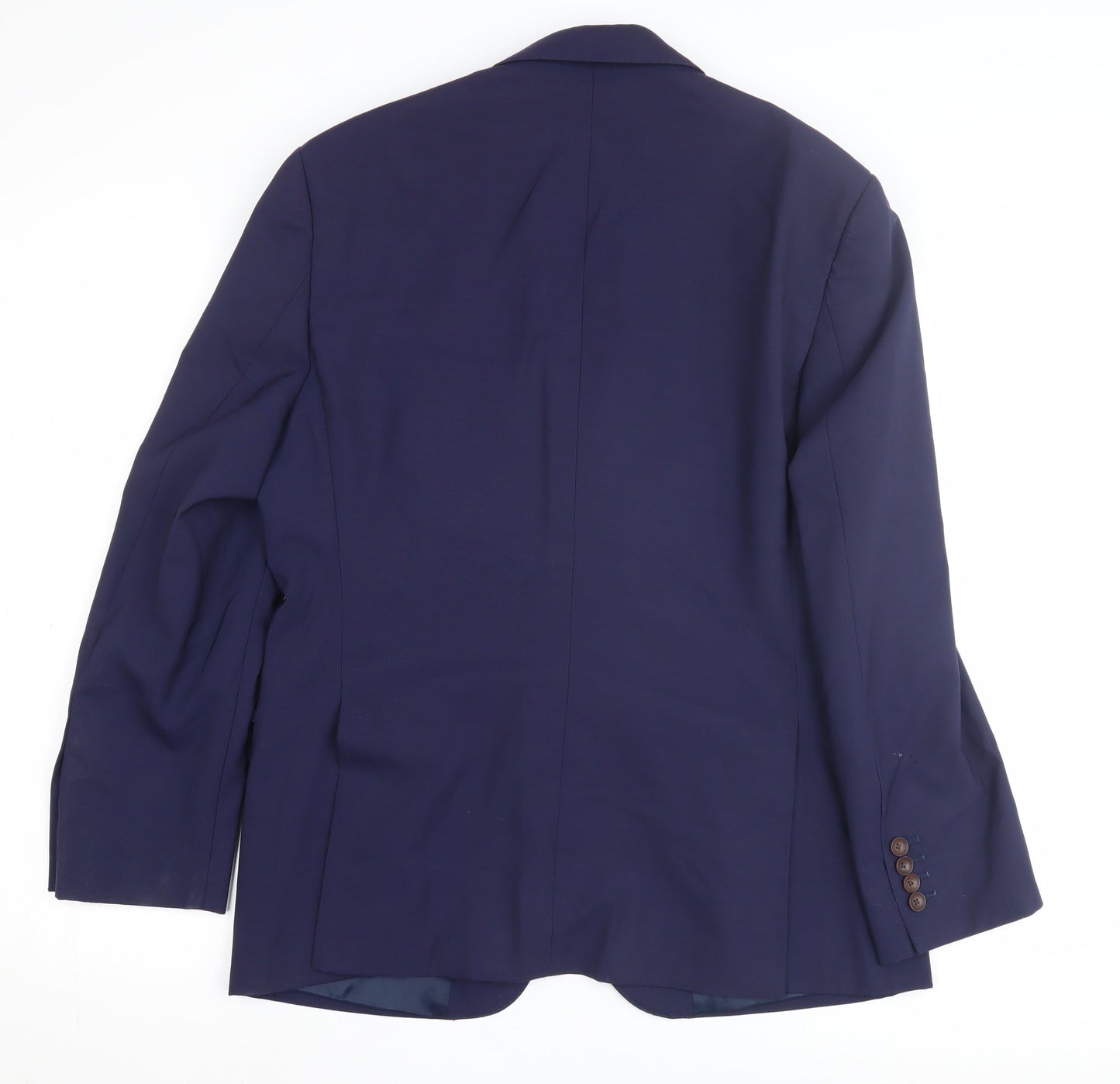 Llanfico Men's Blue Wool Blazer Size UK 40 Formal Jacket