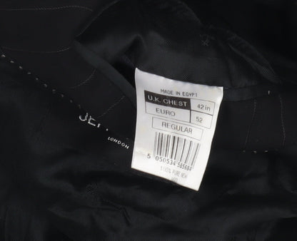 Mens UK Size 42 Jeff Banks Regular Blue Suit Jacket