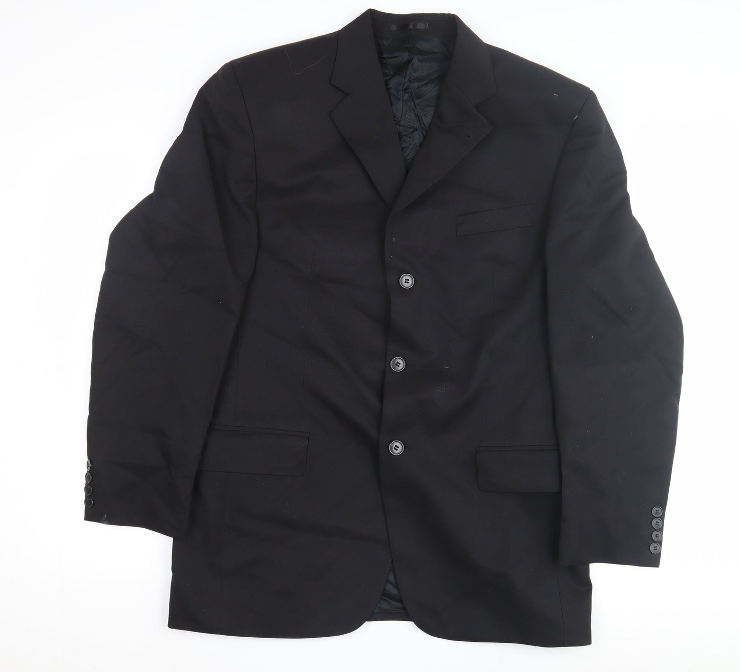 Mens UK Size 40 Moss Bros Regular Black Suit Jacket