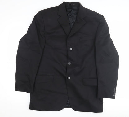 Mens UK Size 40 Moss Bros Regular Black Suit Jacket