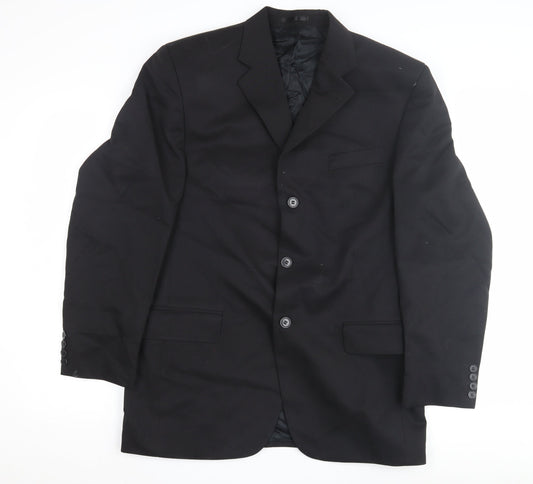 Mens UK Size 40 Moss Bros Regular Black Suit Jacket