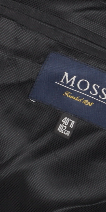 Mens UK Size 40 Moss Bros Regular Black Suit Jacket