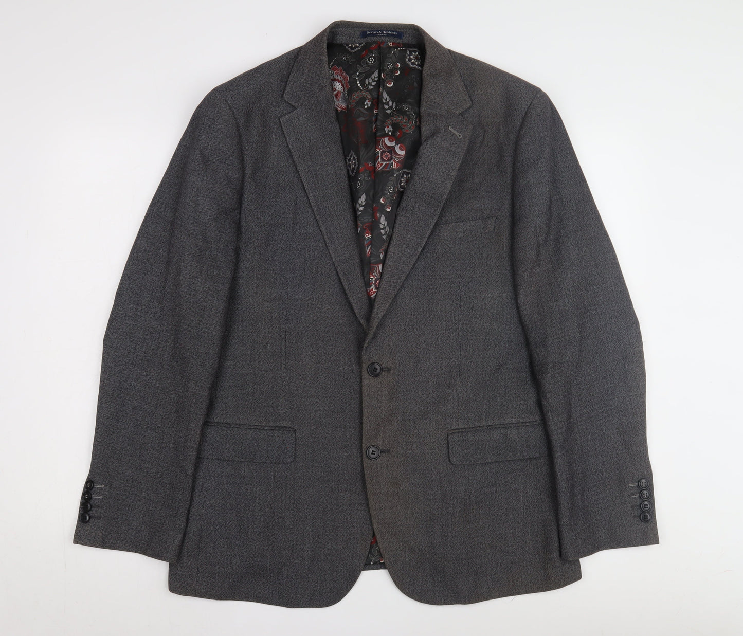 Mens UK Size 42 Sawyers & Hendricks Regular Grey Suit Jacket
