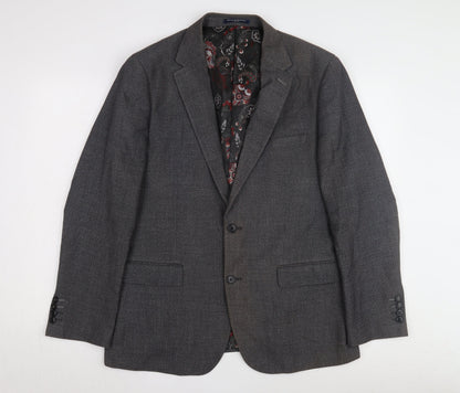 Mens UK Size 42 Sawyers & Hendricks Regular Grey Suit Jacket