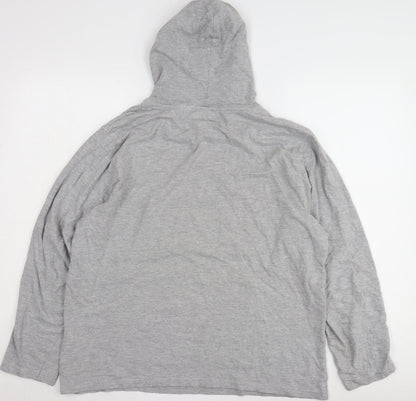 Mens UK Size XL Brave Soul Grey Pullover Hoodie