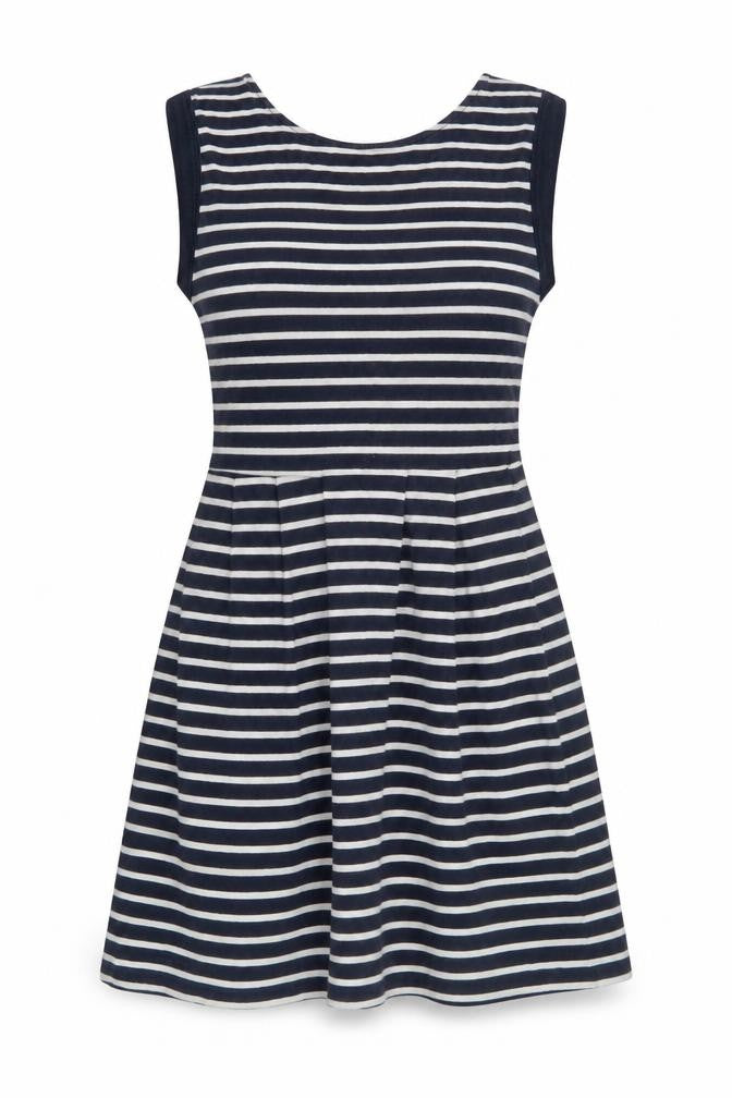 French Connection Women's Blue Striped Dress Size 8