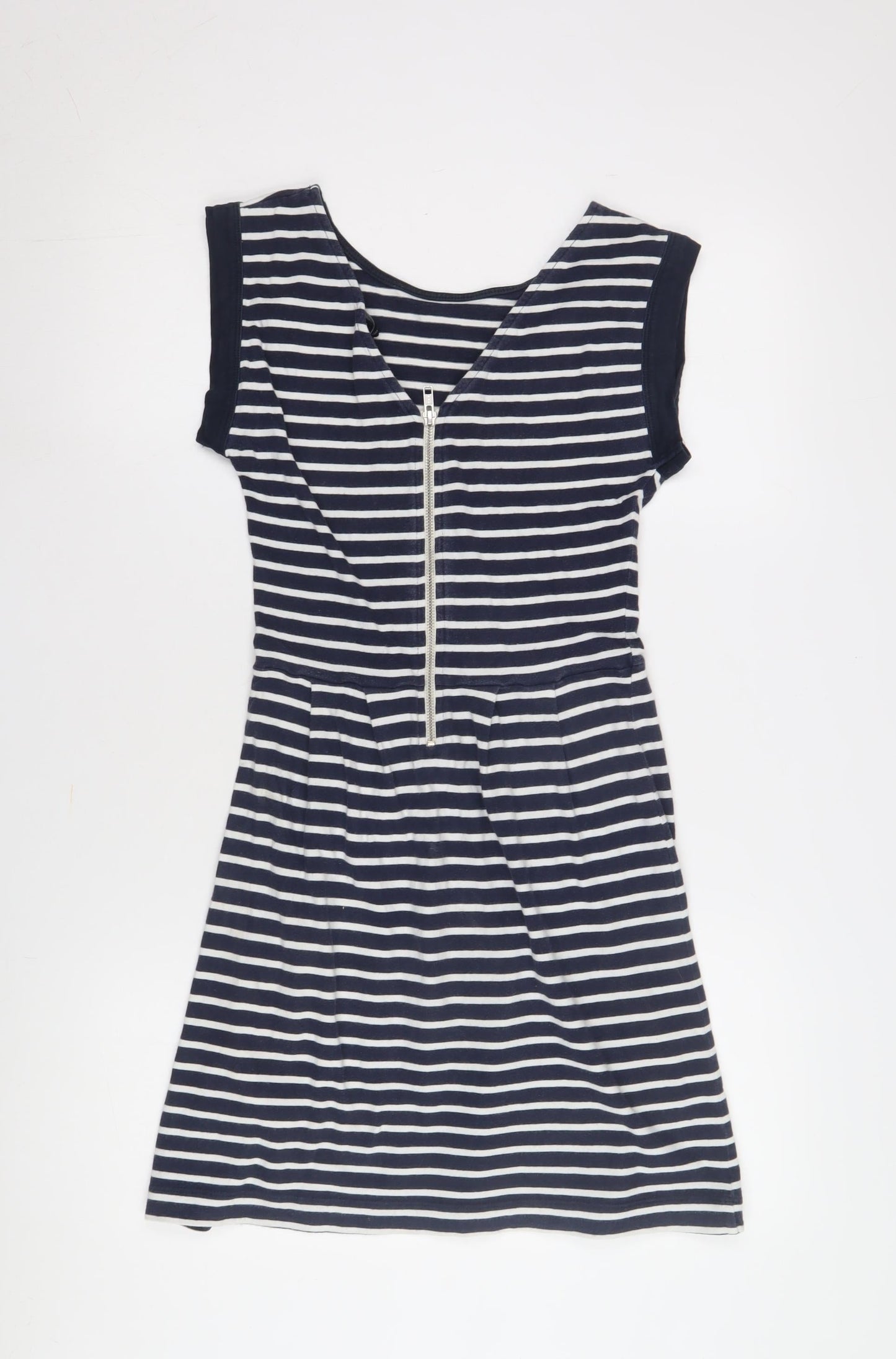 French Connection Women's Blue Striped Dress Size 8