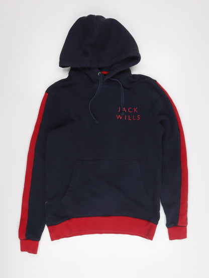 Mens UK Size XS Jack Wills Blue Pullover Hoodie