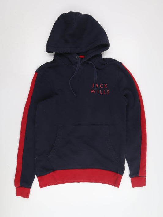 Mens UK Size XS Jack Wills Blue Pullover Hoodie