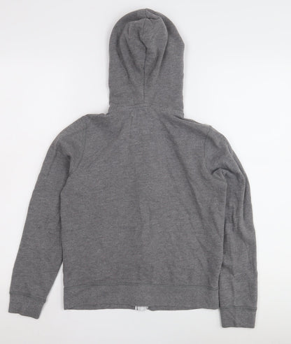 Abercrombie Kids Boys Grey Full Zip Hoodie, Size 11-12