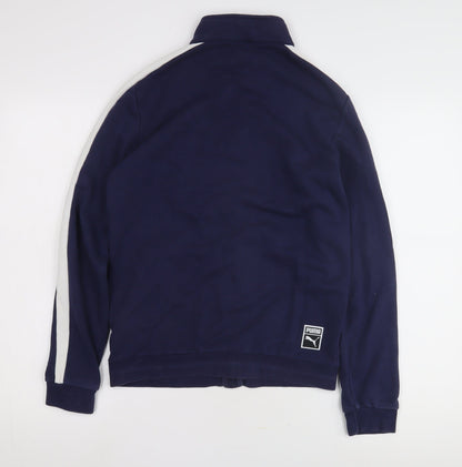 Puma Boys Blue XL Track Jacket with Logo Accents