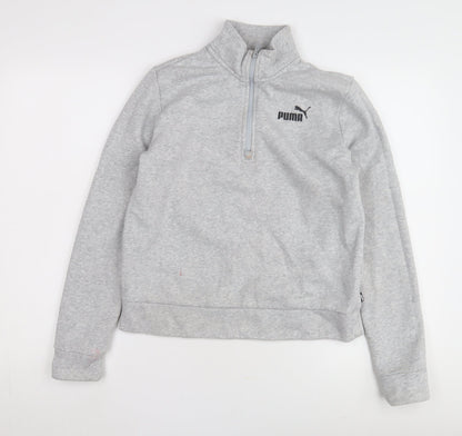 Puma Women's Grey Pullover Sweatshirt - Size 10