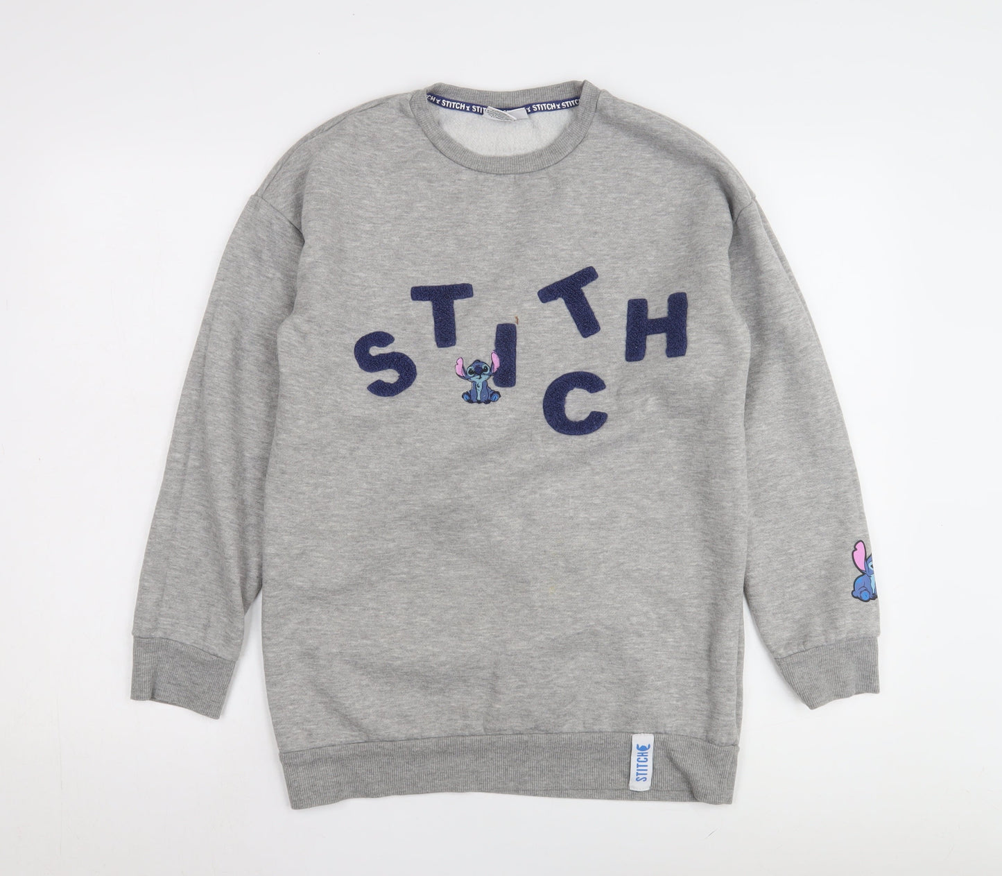 Womens UK Size S Disney Grey Pullover Sweatshirt