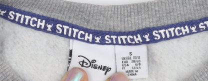 Womens UK Size S Disney Grey Pullover Sweatshirt