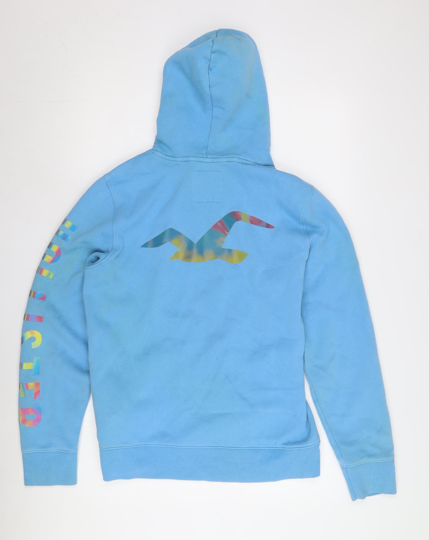 Hollister Blue Unisex Pullover Hoodie M - Casual & Trendy