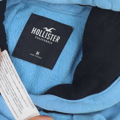 Hollister Blue Unisex Pullover Hoodie M - Casual & Trendy