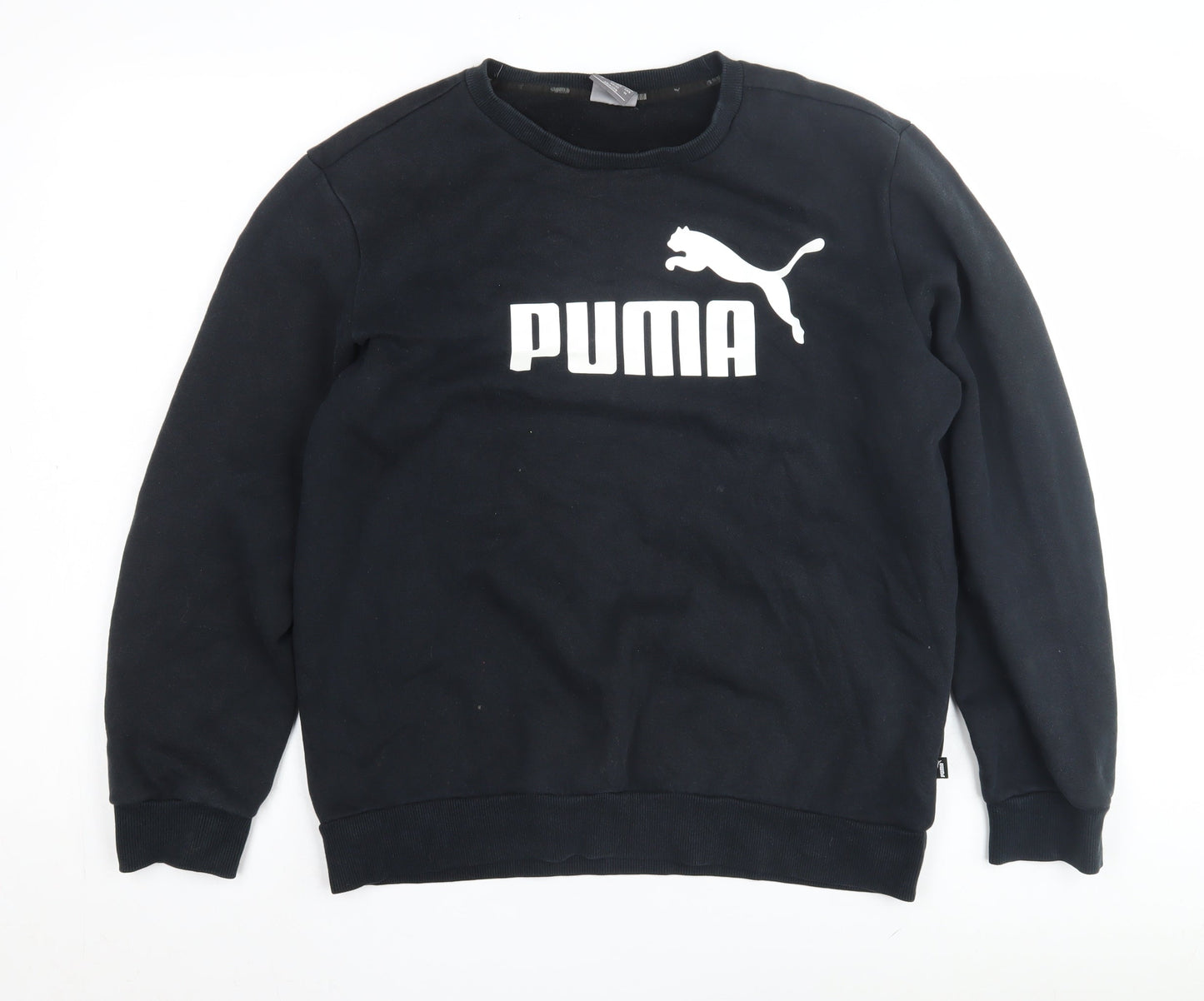 Mens UK Size M PUMA Black Pullover Sweatshirt