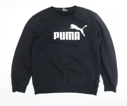 Mens UK Size M PUMA Black Pullover Sweatshirt