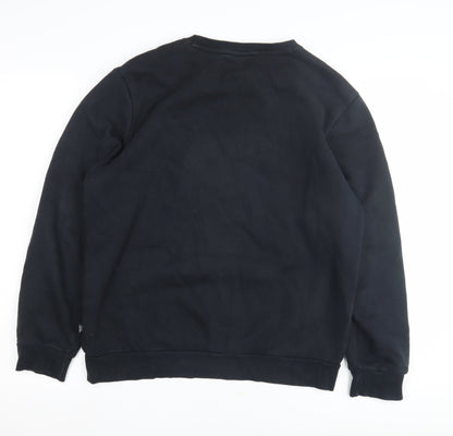 Mens UK Size M PUMA Black Pullover Sweatshirt