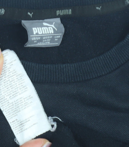Mens UK Size M PUMA Black Pullover Sweatshirt