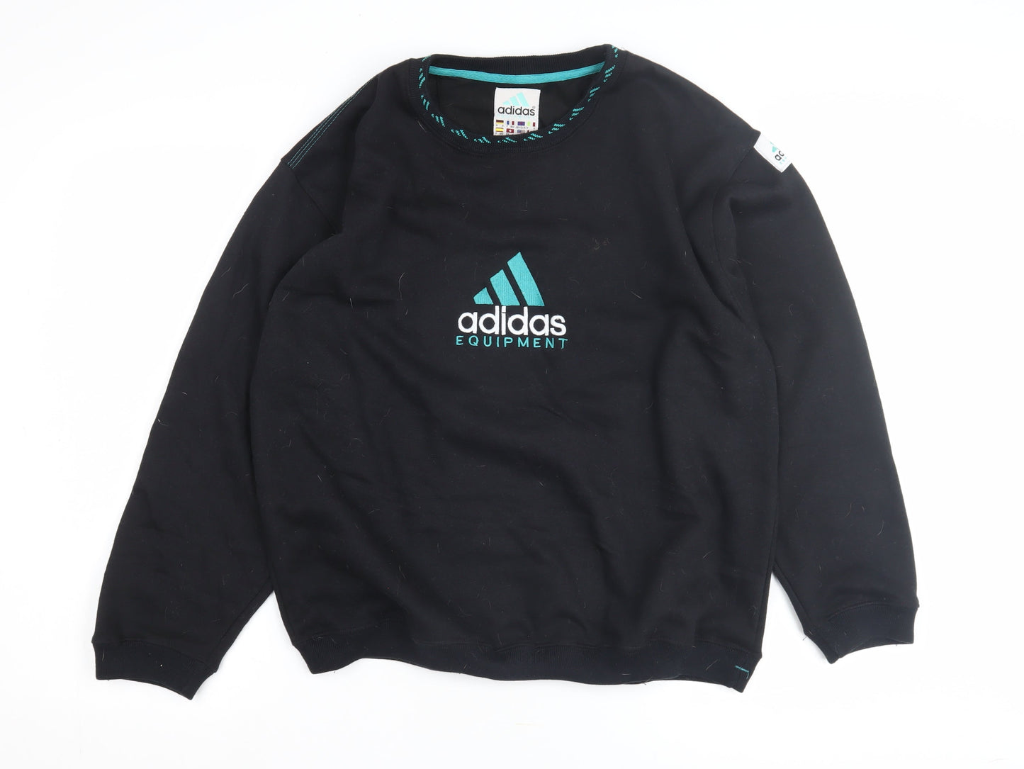 Adidas Women's Black Sweatshirt M Cotton Blend