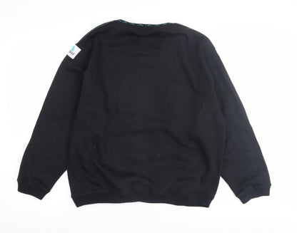 Adidas Women's Black Sweatshirt M Cotton Blend