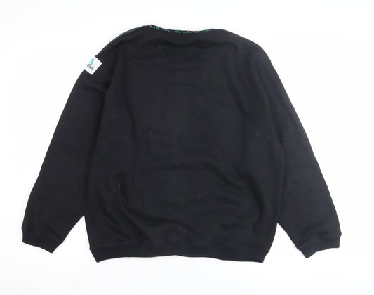 Adidas Women's Black Sweatshirt M Cotton Blend