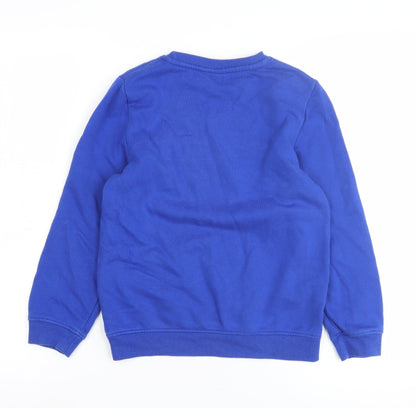 Marvel Boys Blue Sweatshirt, Graphic Print, Size M