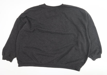 Unisex Adults UK Size 24 Disney at George Black Pullover Sweatshirt