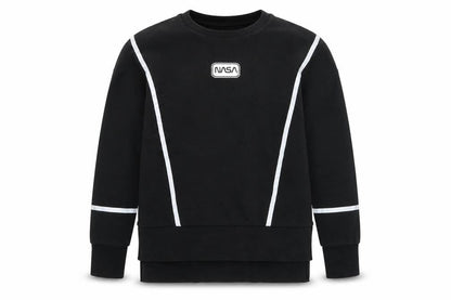 Unisex Adults UK Size XS NASA Black Pullover Sweatshirt