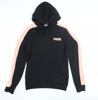 Womens UK Size S PUMA Black Pullover Hoodie