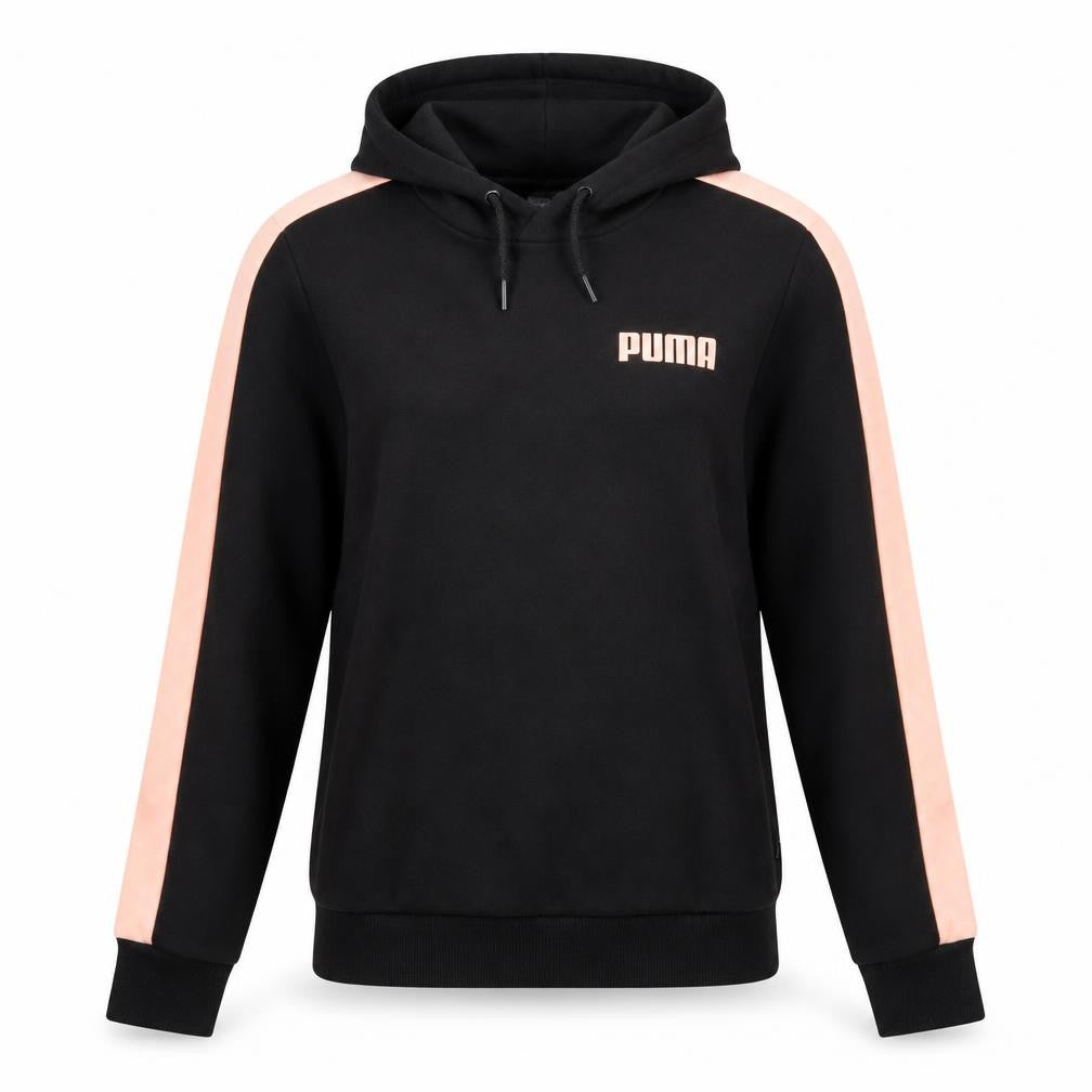 Womens UK Size S PUMA Black Pullover Hoodie
