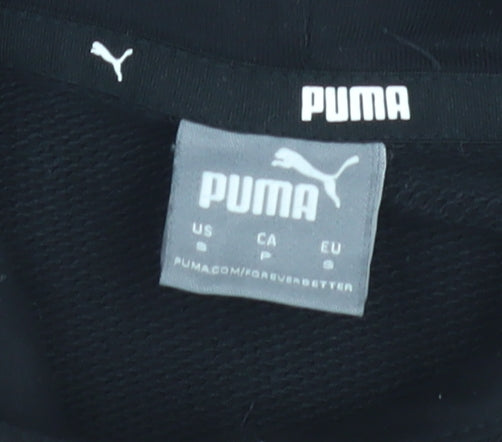 Womens UK Size S PUMA Black Pullover Hoodie