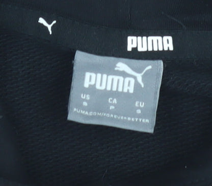 Womens UK Size S PUMA Black Pullover Hoodie