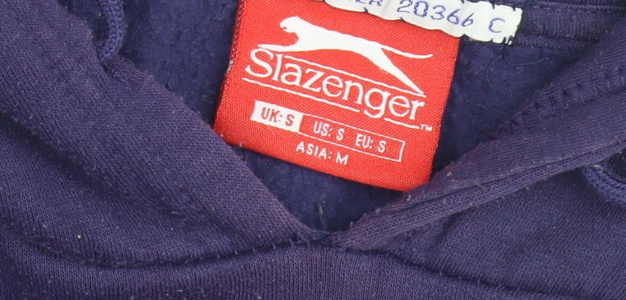 Mens UK Size S Slazenger Purple Pullover Hoodie