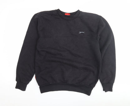 Mens UK Size M Slazenger Black Pullover Sweatshirt