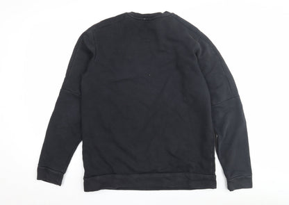 Mens UK Size M adidas Black Pullover Sweatshirt