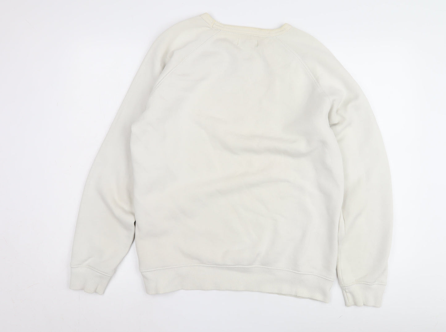 Mens UK Size L adidas Ivory Pullover Sweatshirt
