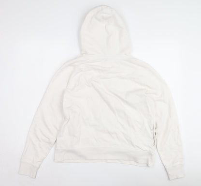 Saltrock Unisex White Pullover Hoodie, Graphic Print, Casual